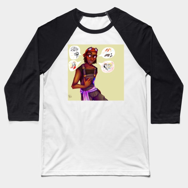 (Tall) Tales with the Great Captain Usopp Baseball T-Shirt by spaceagebarbie